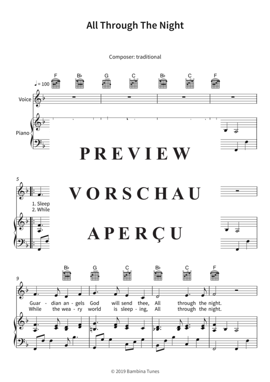 Produktgalerie: Seite 4 von 5 All Through The Night, , (Gesang + Klavier, Gitarre)