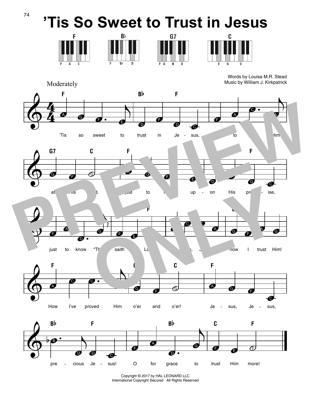Produktbild zu: 'Tis So Sweet To Trust In Jesus