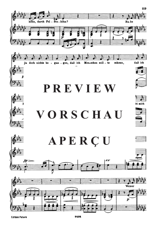 gallery: Der Wegweiser D.911-20 (Winterreise) , , . (Gesang tief + Klavier)