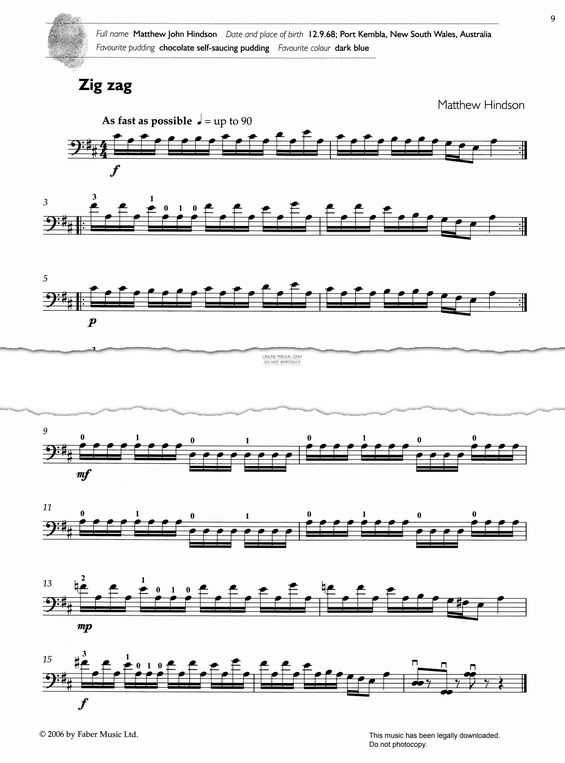 Produktgalerie: Seite 1 von 1 Zig Zag, Matthew Hindson, Klavier, Violoncello