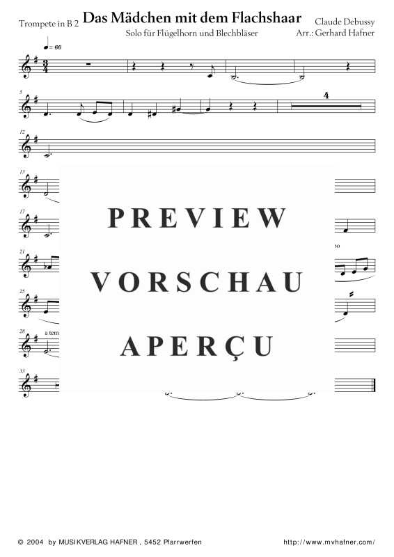 Product gallery: Page 11 of 11 Das Mädchen mit dem Flachshaar, , (Brass Ensemble)