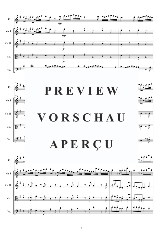 Produktgalerie: Seite 4 von 11 Concerto No.4 to 5 in G-Dur Op.5, , Querflöte Solo und Streicher Ensemble
