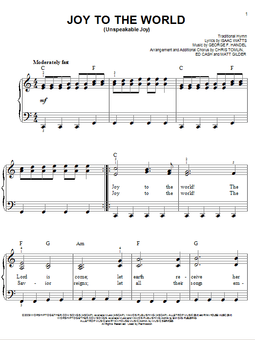Produktbild zu: Joy To The World (Unspeakable Joy)