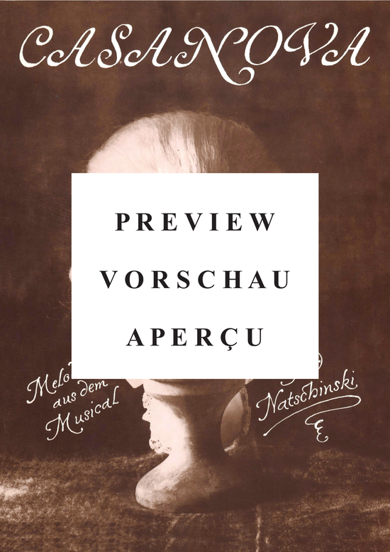 Product gallery: Page 2 of 21 6 Melodien aus dem Musical Casanova , , Piano and Voice