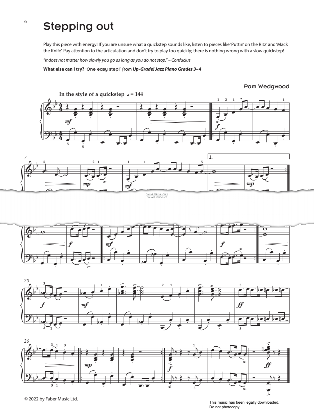 Product gallery: Page 1 of 1 Stepping Out, Pam Wedgwood