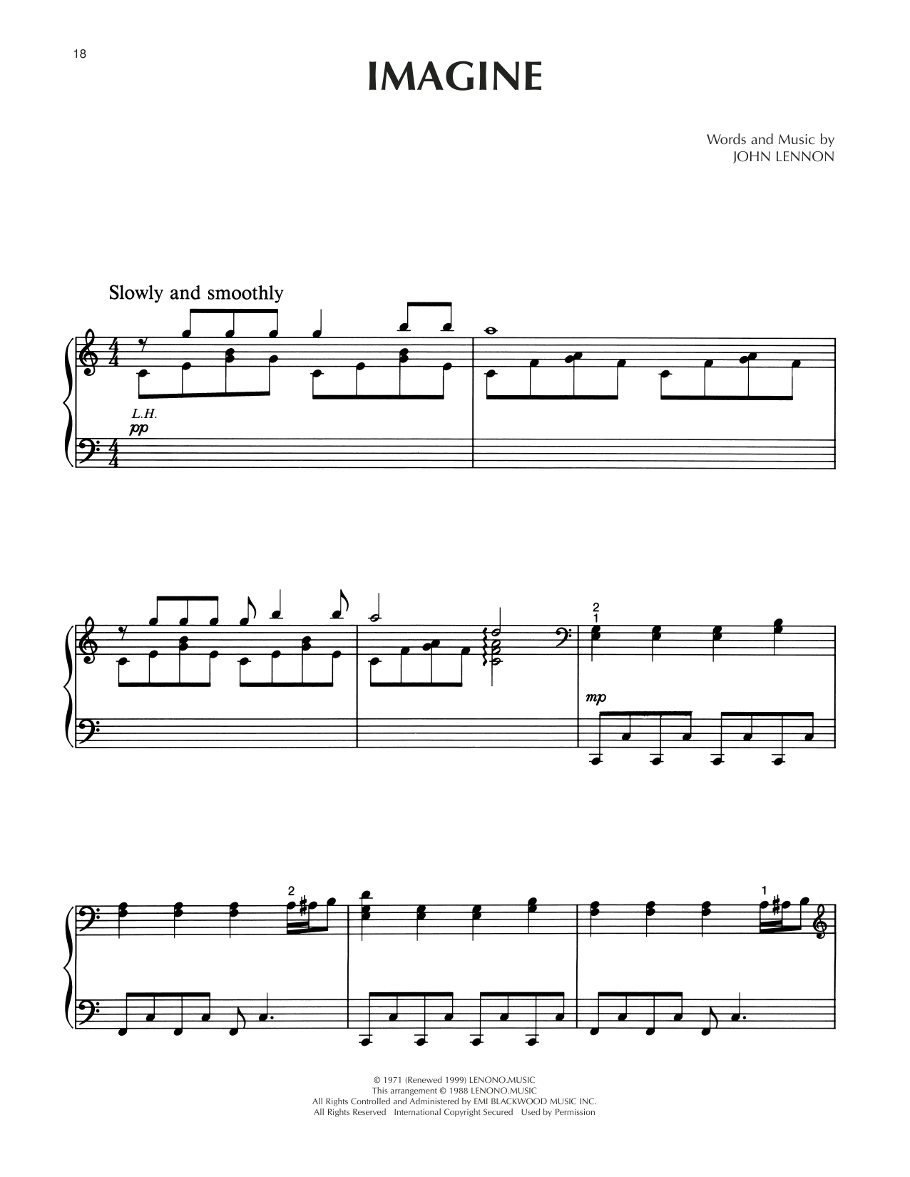 Produktgalerie: Seite 1 von 1 Imagine, John Lennon, Klavier