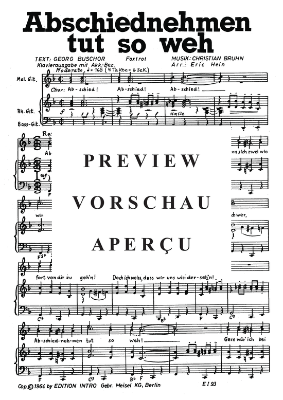 Produktgalerie: Seite 4 von 4 Abschiednehmen tut so weh, Correns, 	Carmela, Klavier und Gesang