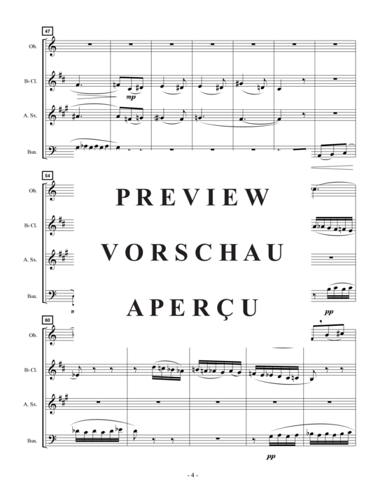 Product gallery: Page 7 of 17 Lullaby of the Sea , , (oboe, clarinet, alto saxophone and bassoon)