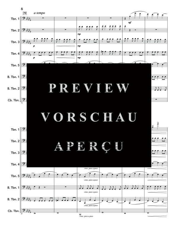 Produktgalerie: Seite 10 von 11 Last Breath, The, , (Ensemble 5x Posaune, 2x Bass Posaune + Contrabass Posaune/Tuba)