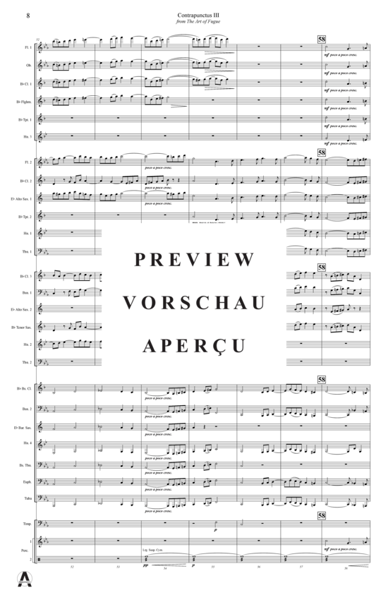 Produktgalerie: Seite 11 von 13 Contrapunctus 3 aus Kunst der Fuge , , (Concert Band)