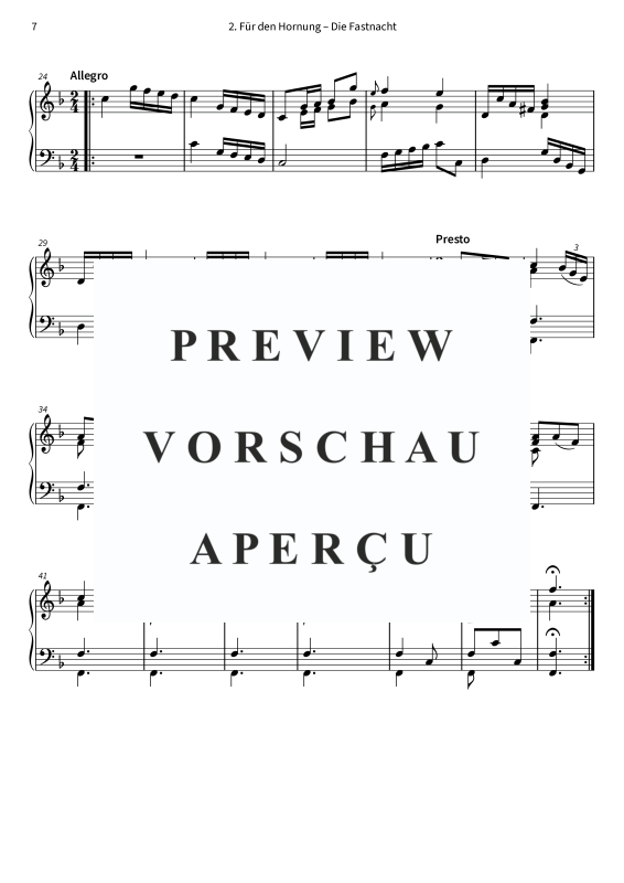 gallery: Der Morgen und der Abend - Klavierarrangements der Stücke für jeden Monat vom Hornwerk der Festung Hohensalzburg, , (Klavier Solo)
