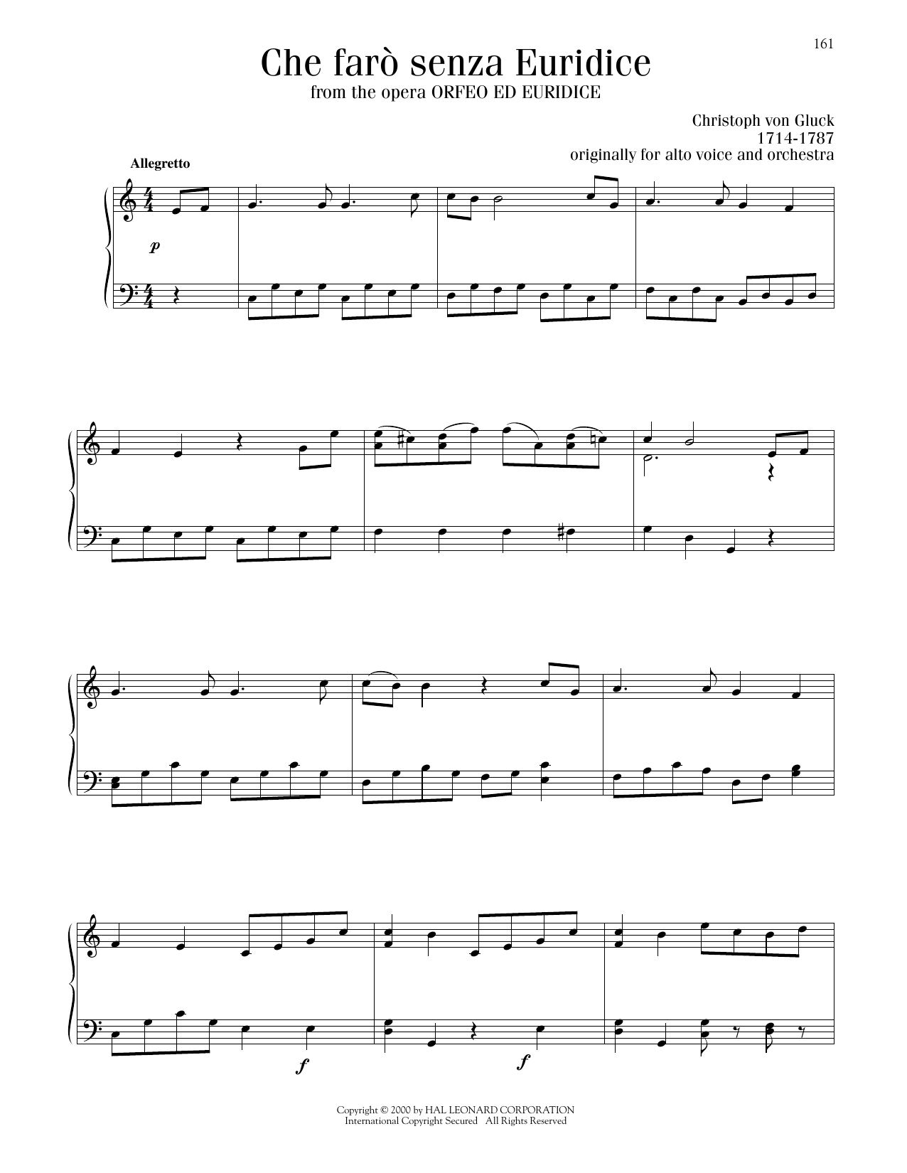 Produktbild zu: Che Faro Senza Euridice? (Orpheus And Eurydice)