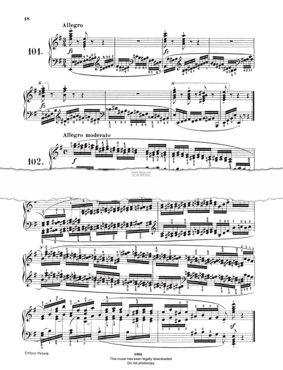 Produktgalerie: Seite 1 von 1 Study (Op. 821, No.102), Carl Czerny, Klavier