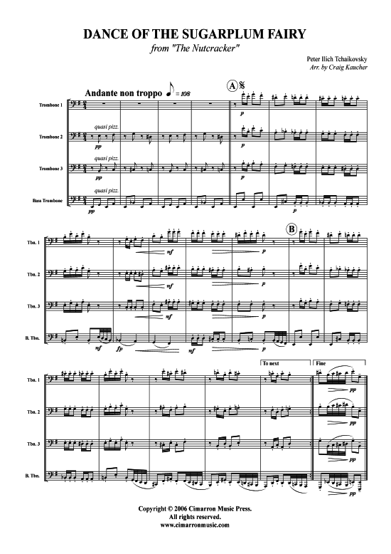 Product picture to: Dance of the Sugarplum Fairy Peter Tschaikowski (aus: Nussknacker)