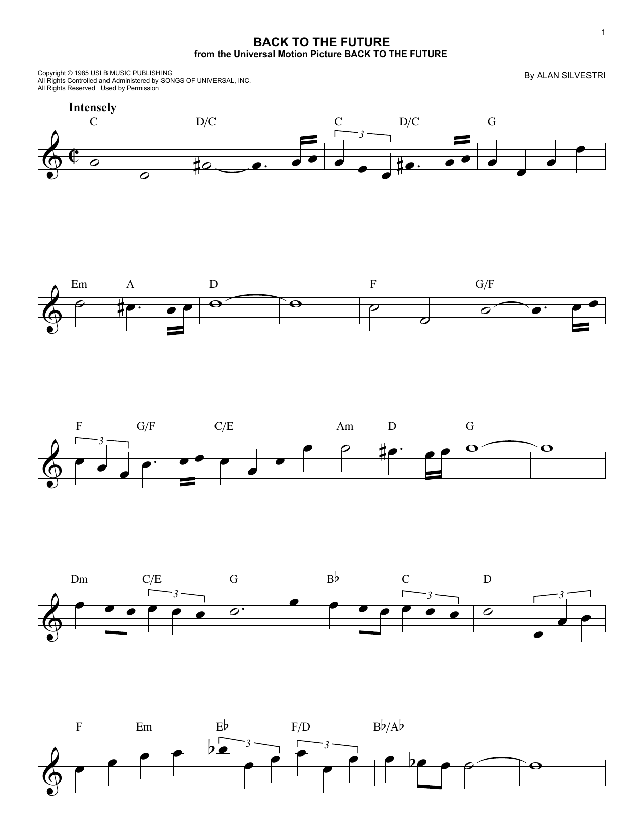 Produktbild zu: Back To The Future (Theme)