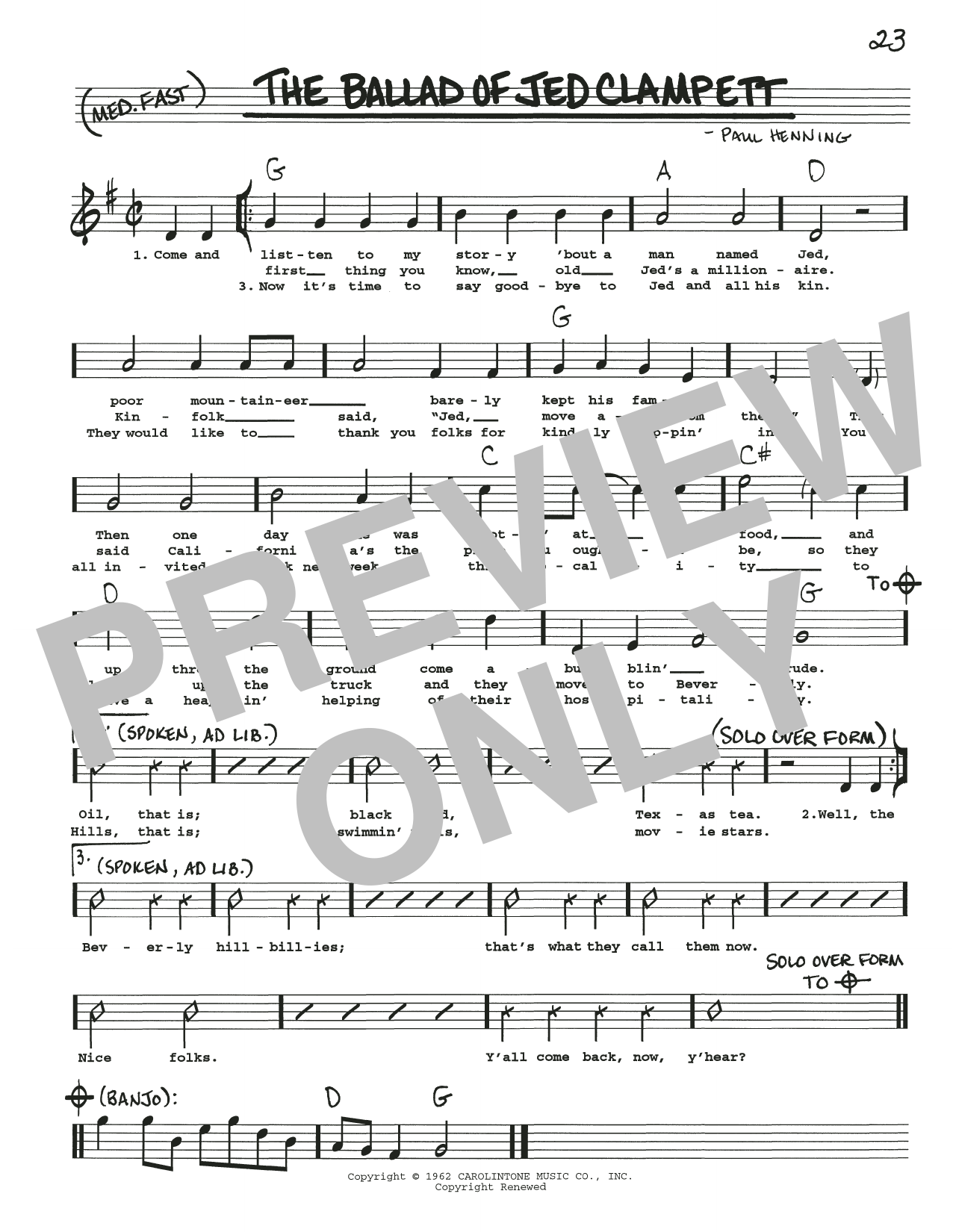 Produktbild zu: Ballad Of Jed Clampett