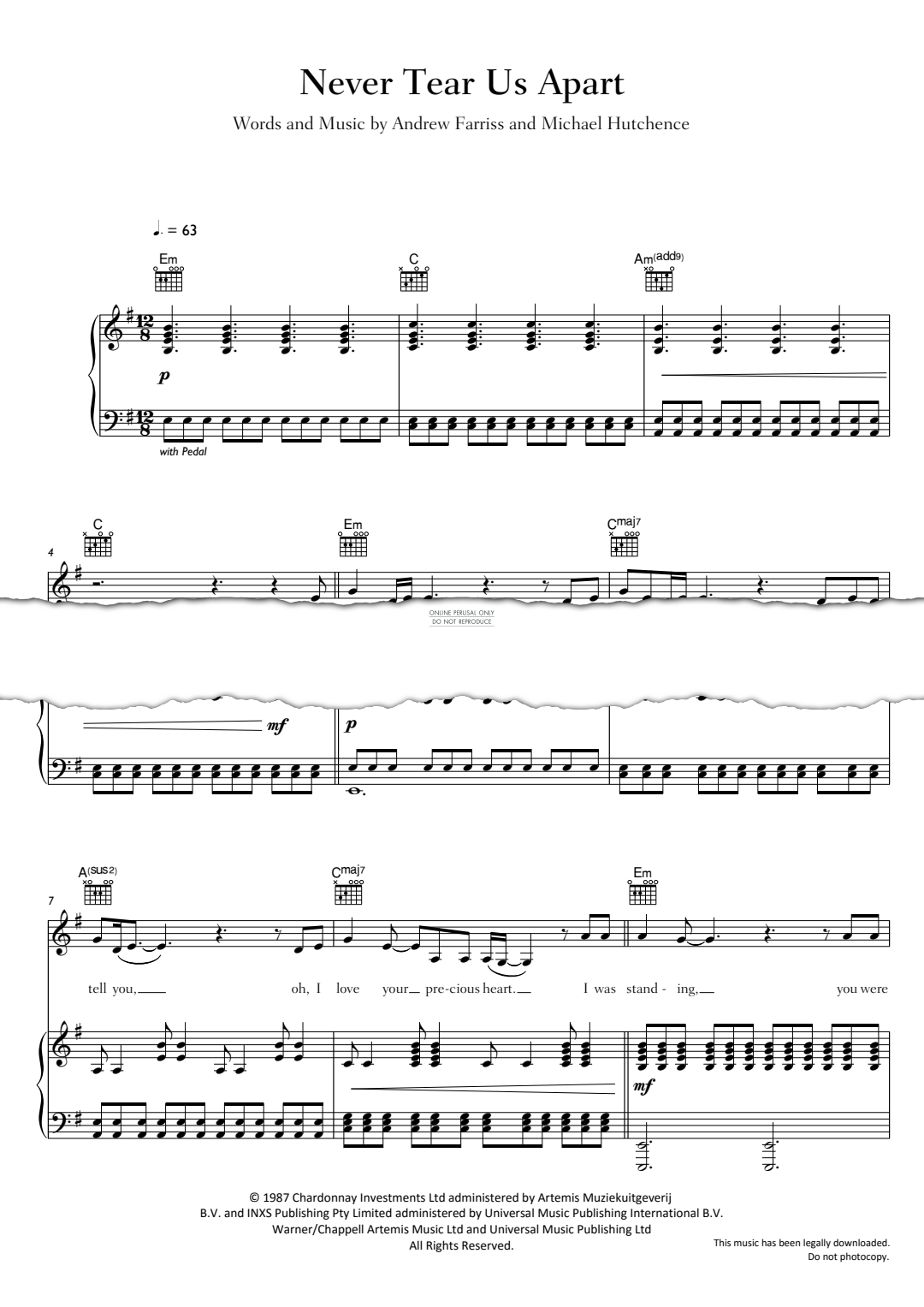 Product gallery: Page 1 of 1 Never Tear Us Apart, Bishop Briggs