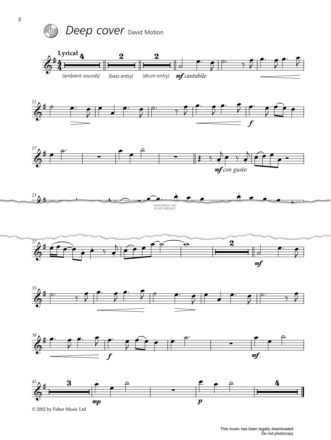 Product gallery: Page 1 of 1 Deep Cover, David Motion