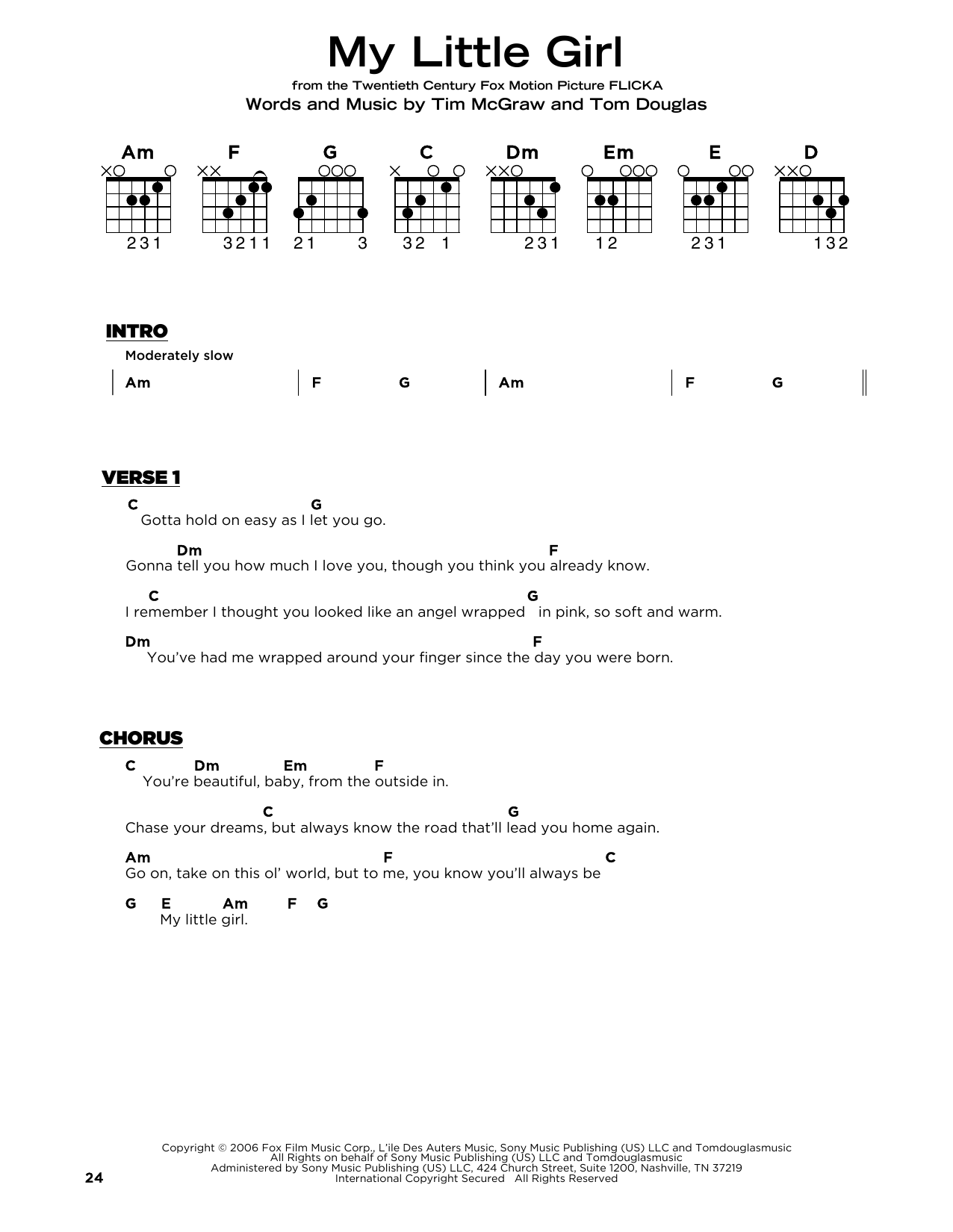 Produktbild zu: My Little Girl (from My Friend Flicka)
