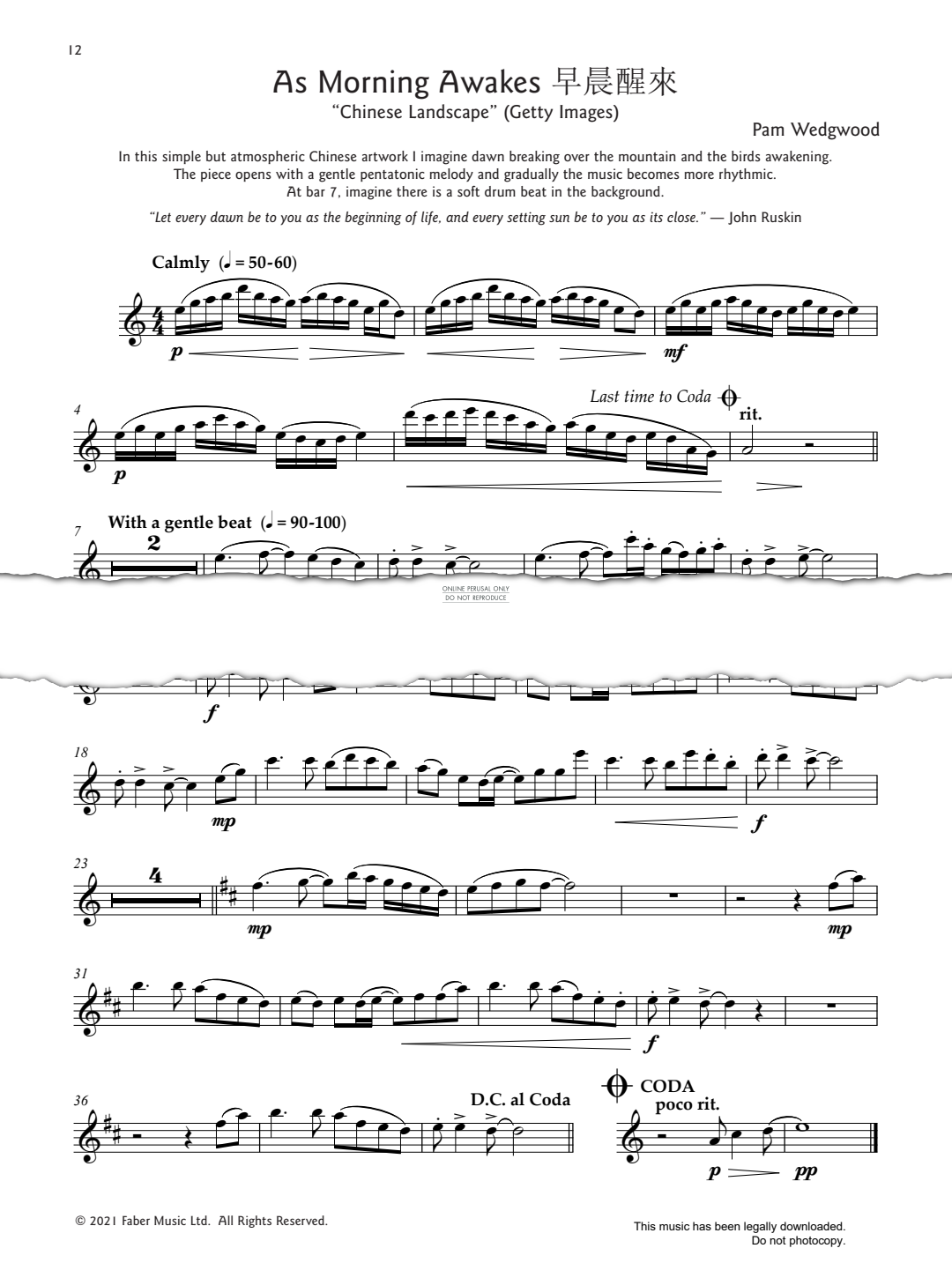 Product gallery: Page 1 of 1 As Morning Awakes, Pam Wedgwood