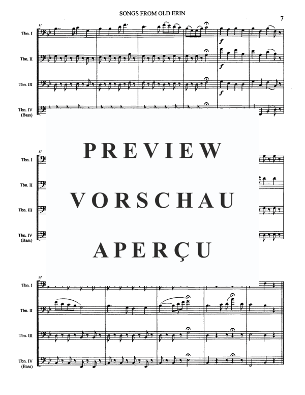 Produktgalerie: Seite 9 von 11 Songs From Old Erin, , Posaunen Quartett