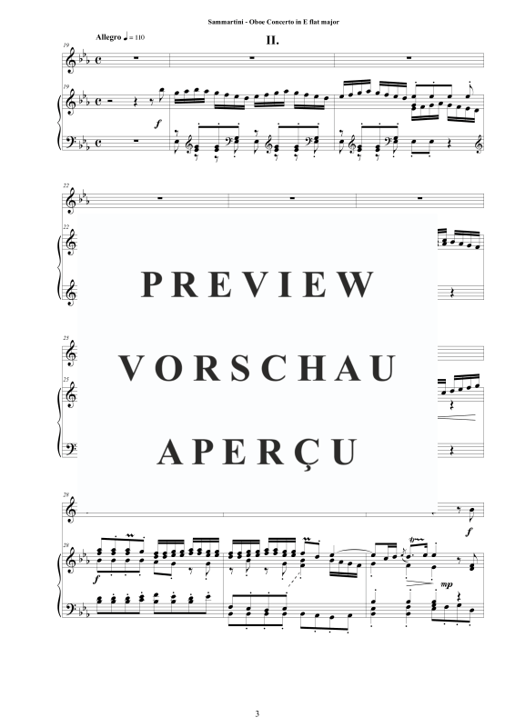 Produktgalerie: Seite 4 von 11 Oboen Konzert in Es-Dur, , Oboe und Cembalo/Klavier