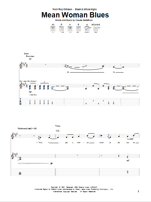 Product gallery: Page 1 of 1 Mean Woman Blues, Roy Orbison
