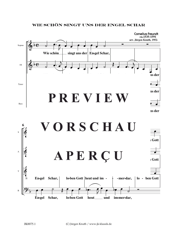 Produktgalerie: Seite 2 von 7 Wie schön singt uns der Engel Schar, , Gemischter Chor