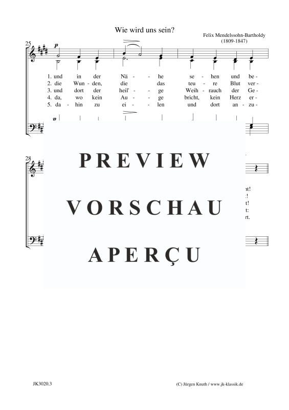 Product gallery: Page 7 of 7 Wie wird uns sein , , (mixed choir)