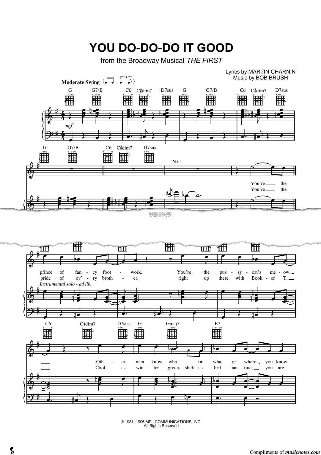 Produktgalerie: Seite 1 von 1 You Do Do Do It Good, Martin Charnin, Gesang, Gitarre, Klavier