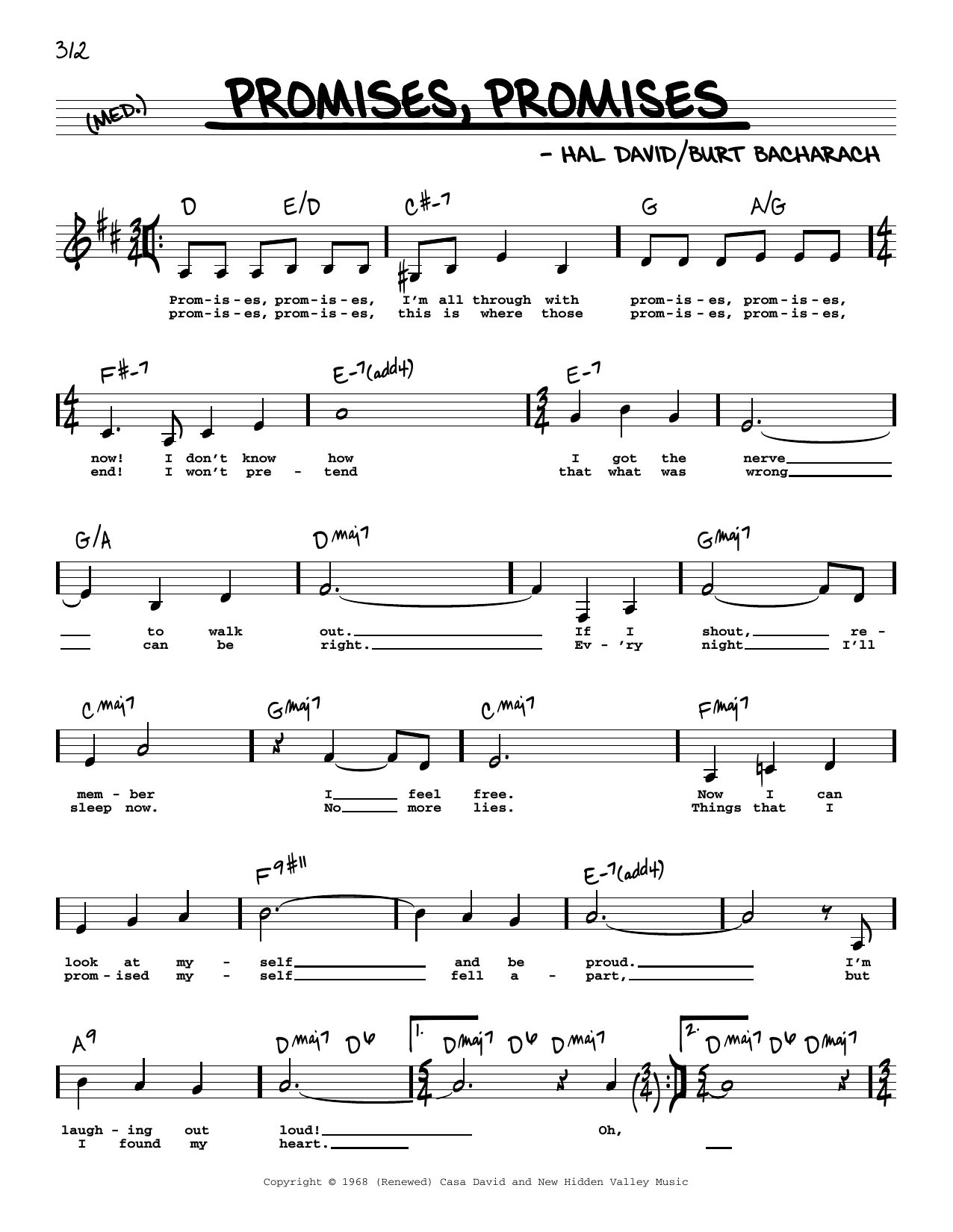 Produktbild zu: Promises, Promises (Low Voice)