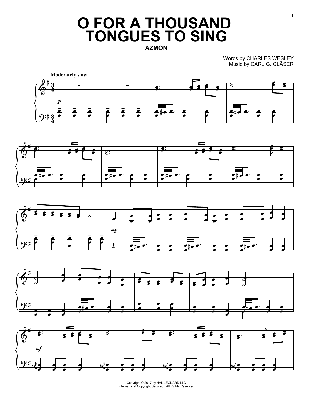 Product gallery: Page 1 of 1 O For A Thousand Tongues To Sing, Charles Wesley