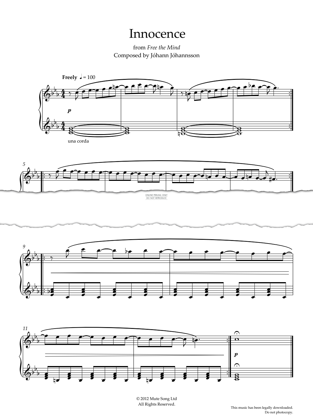 Product gallery: Page 1 of 1 Innocence (from 'Free The Mind'), Jóhann Jóhannsson