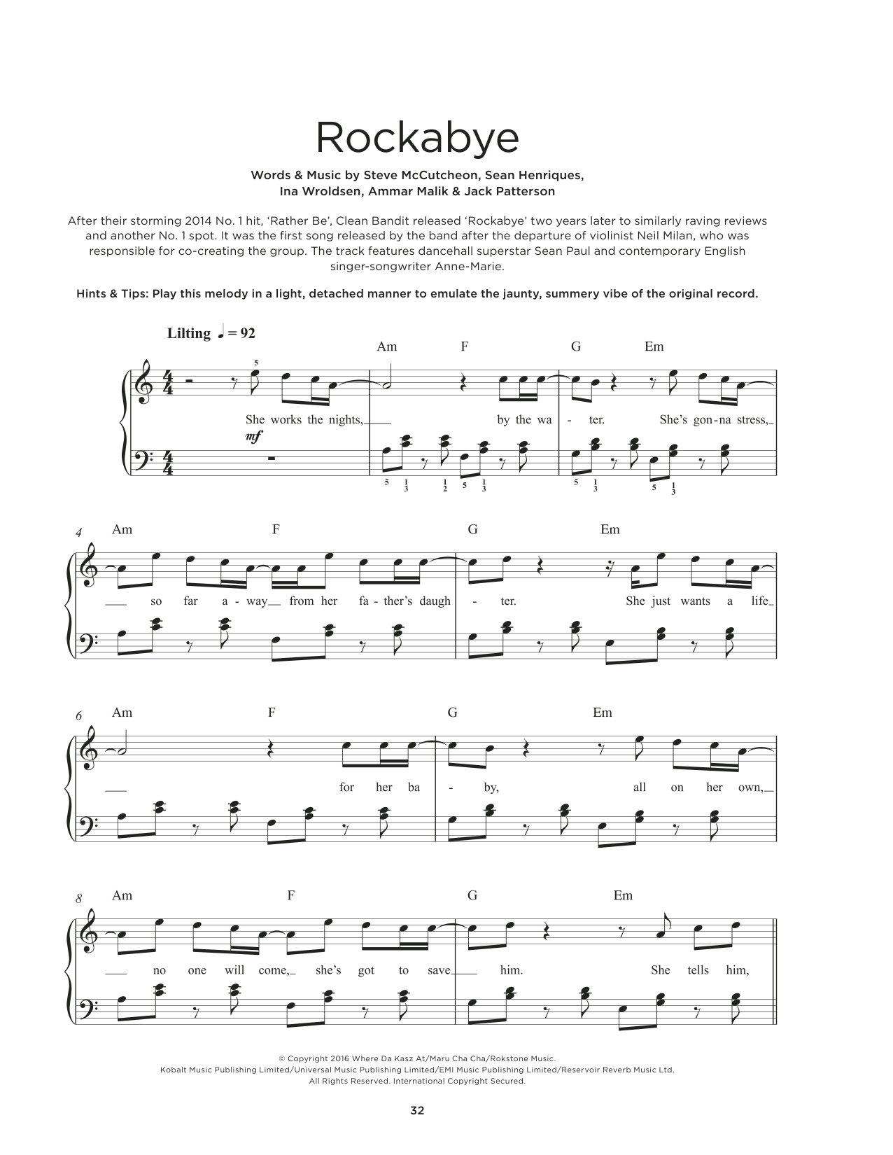 Produktbild zu: Rockabye (feat. Sean Paul & Anne-Marie)