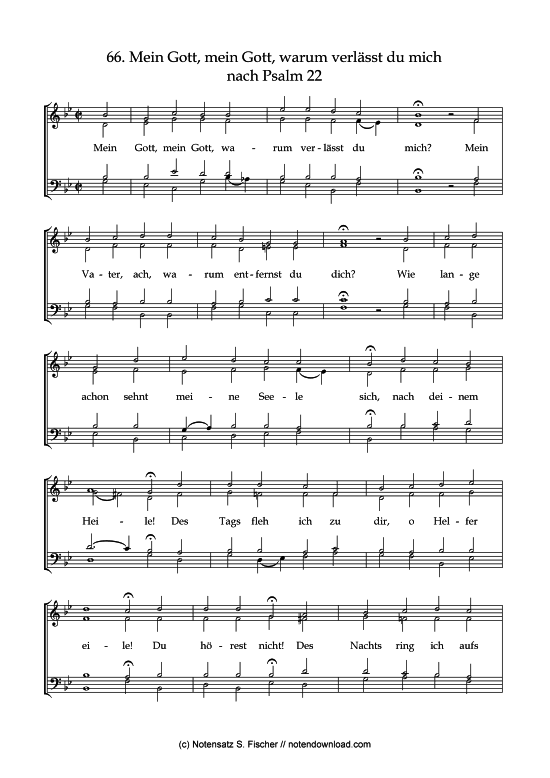 Produktbild zu: Mein Gott, mein Gott, warum verlässt du mich Psalme des Kantons Schaffhausen (1867)