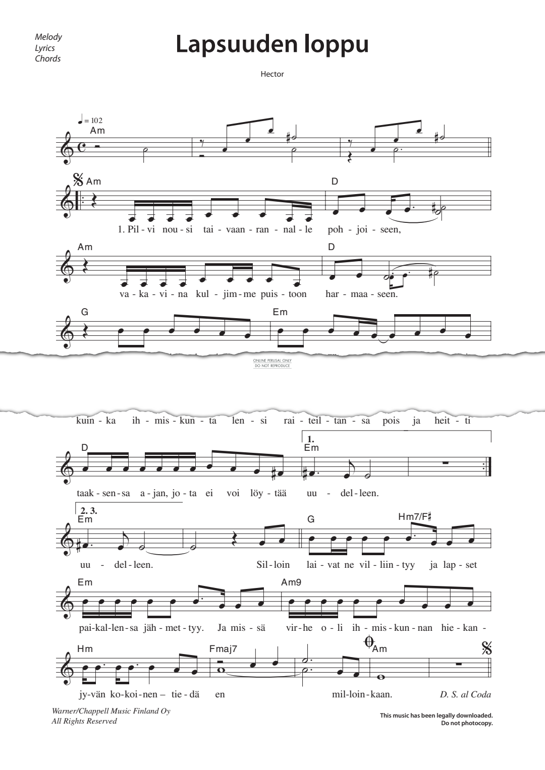 Product gallery: Page 1 of 1 Lapsuuden loppu, Hector