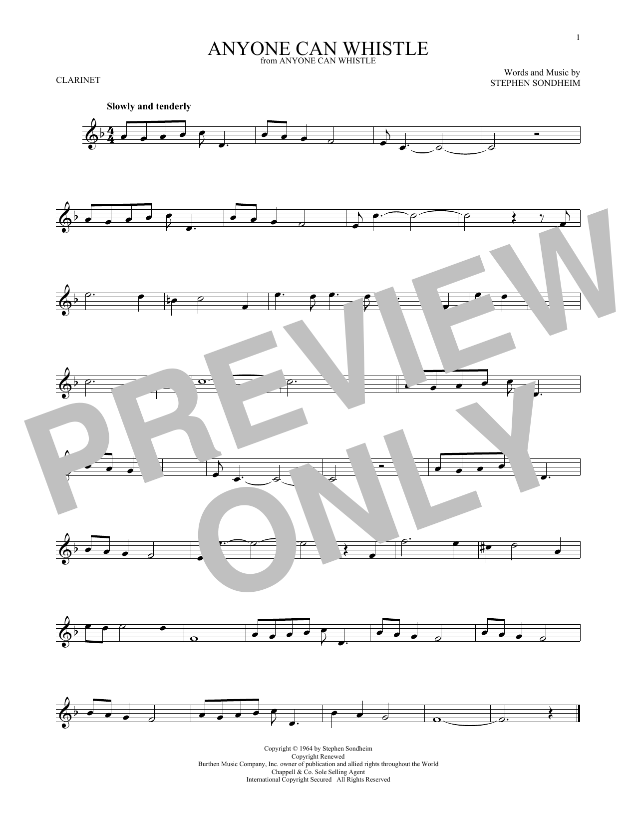 Product gallery: Page 1 of 1 Anyone Can Whistle, Stephen Sondheim