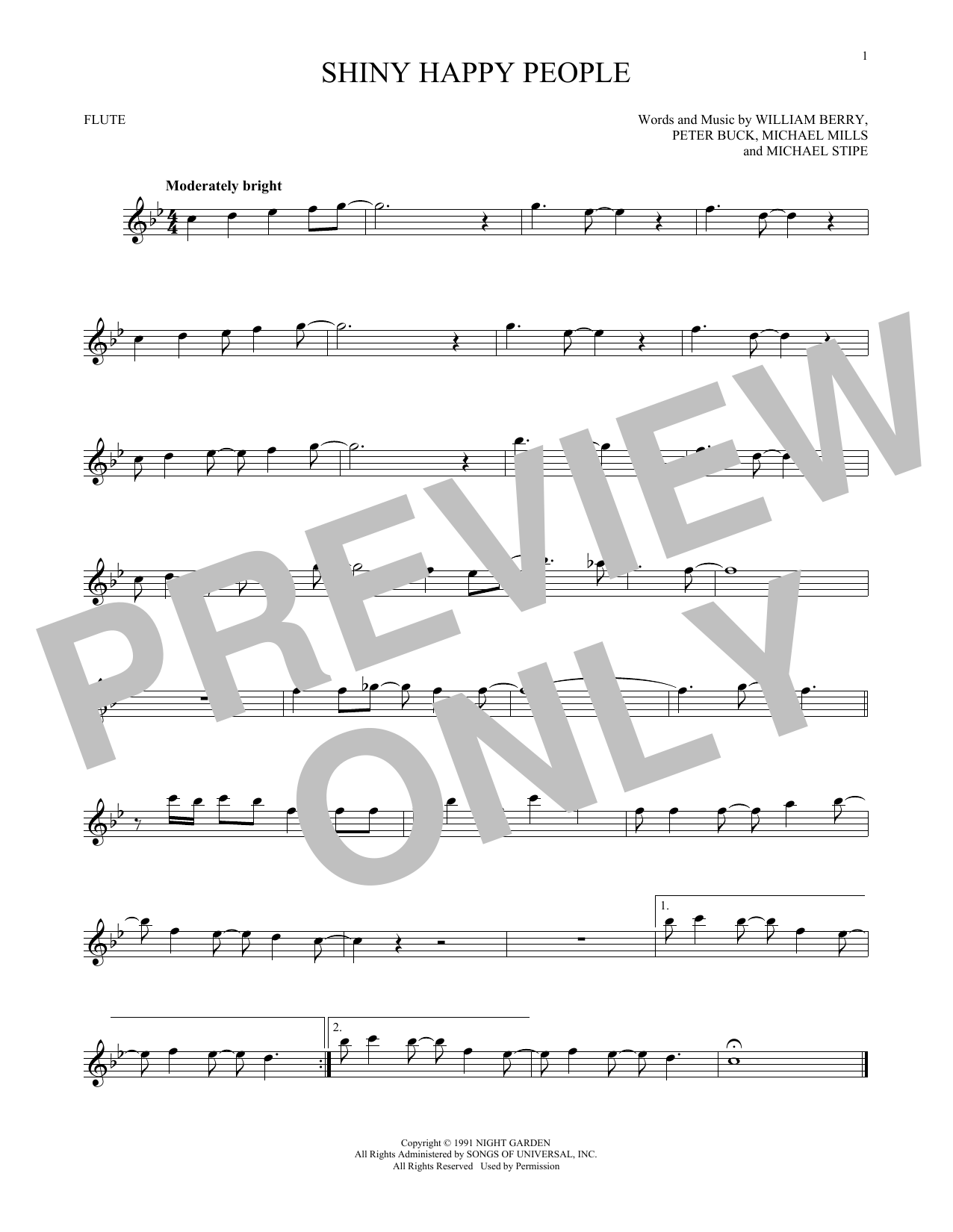 Product gallery: Page 1 of 1 Shiny Happy People, R.E.M.