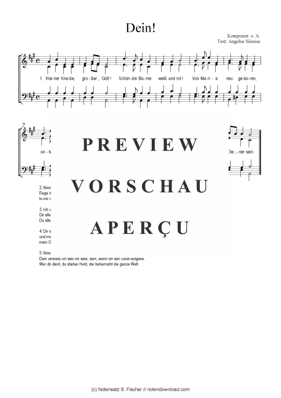 Product picture to: Dein Das geistliche Volkslied