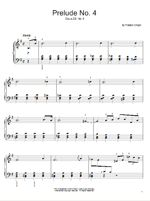 Produktbild zu:  Prelude In E Minor, Op. 28, No. 4 - Frederic Chopin