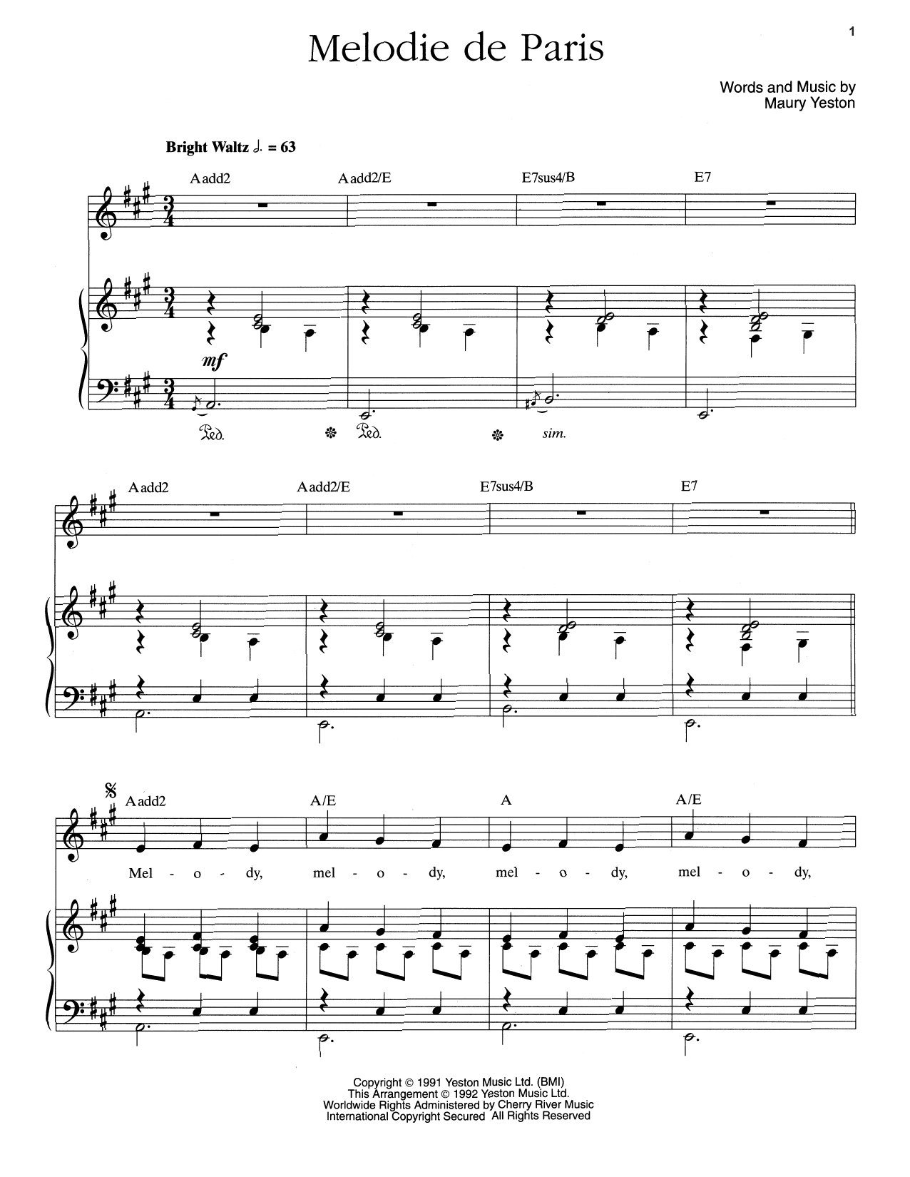 Produktbild zu: Melodie De Paris