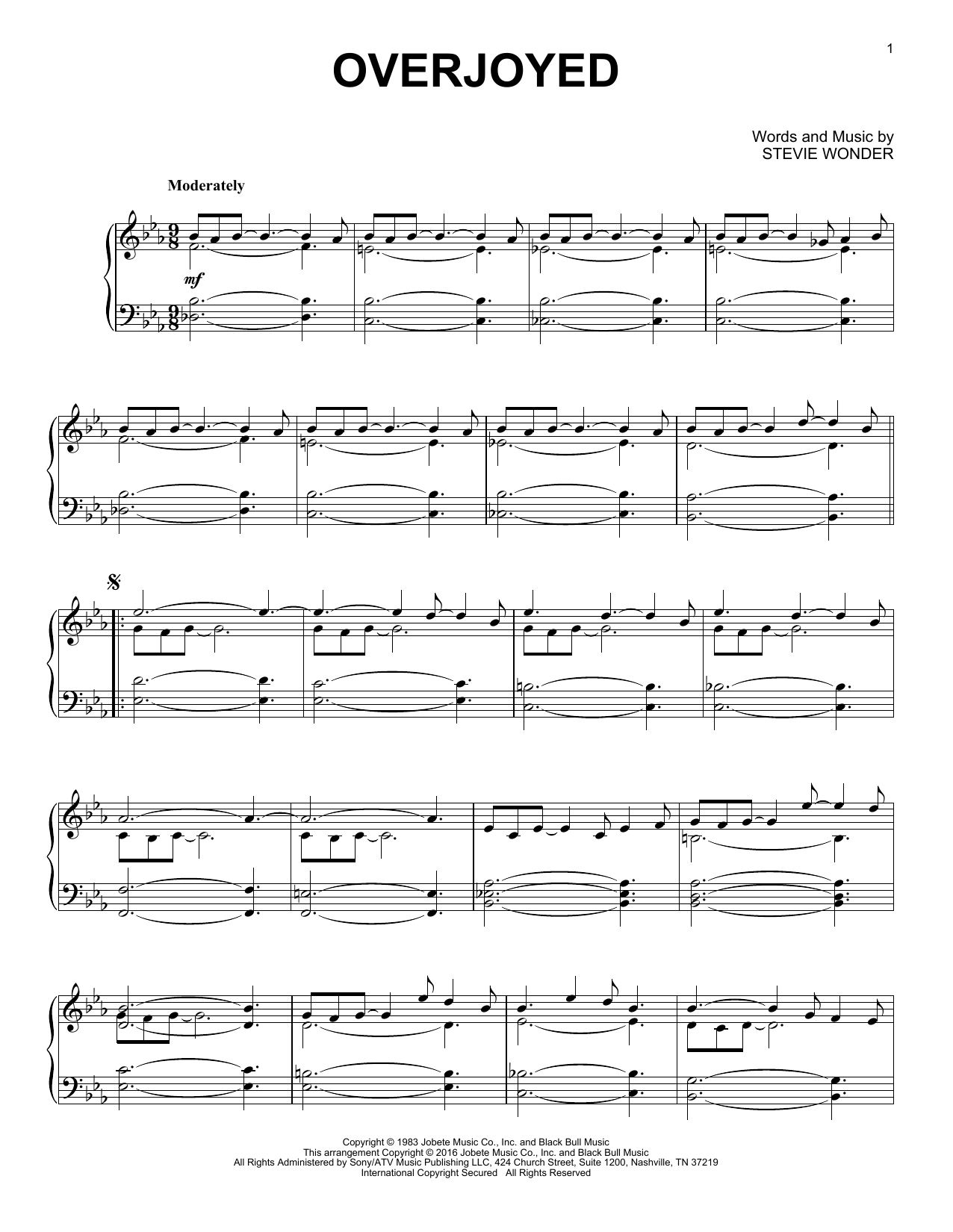 Product gallery: Page 1 of 1 Overjoyed [Jazz version], Stevie Wonder