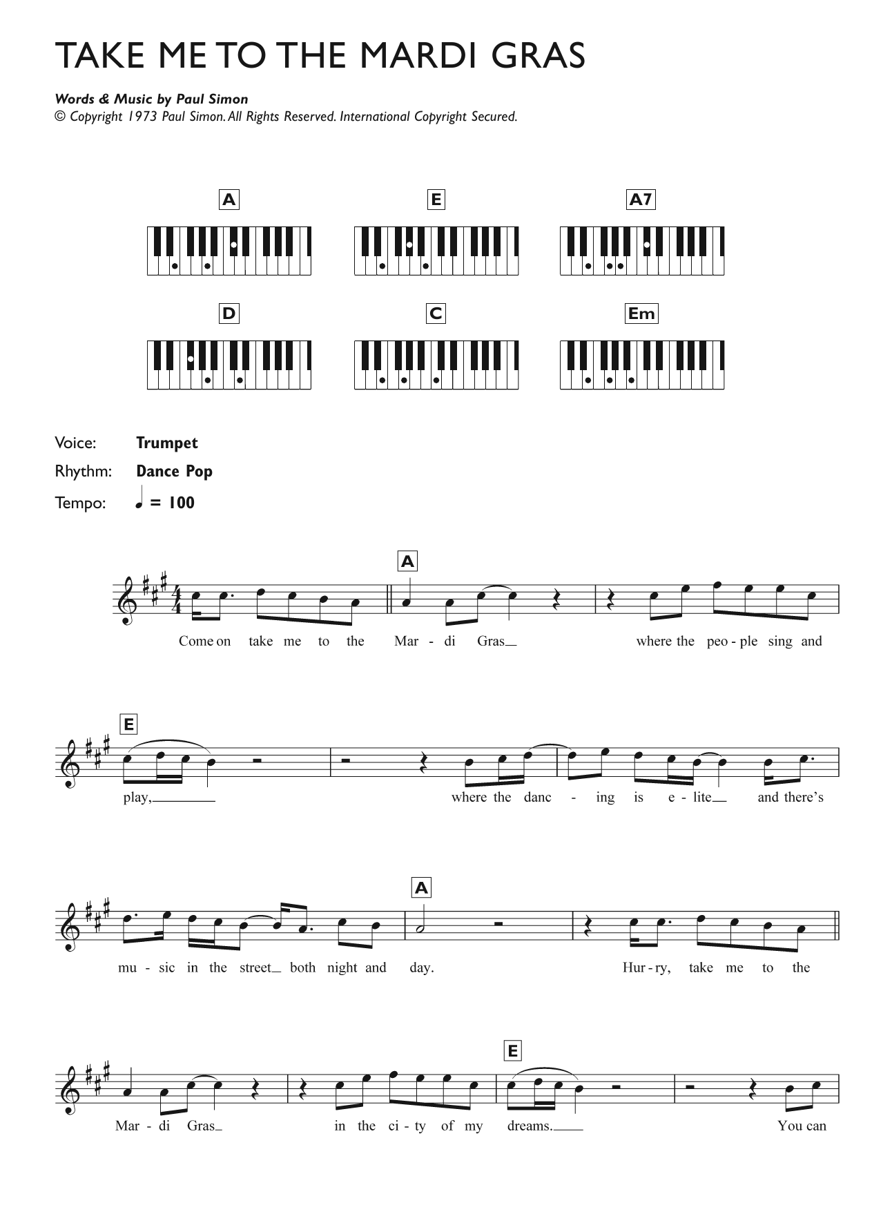 Produktbild zu: Take Me To The Mardi Gras