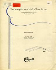 cover: You Brought A New Kind Of Love To Me, Sammy Fain