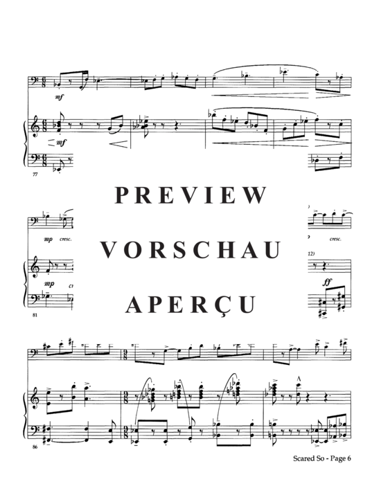 Product gallery: Page 8 of 21 Concert Piece (Scared So) , ,  (euphonium + piano)