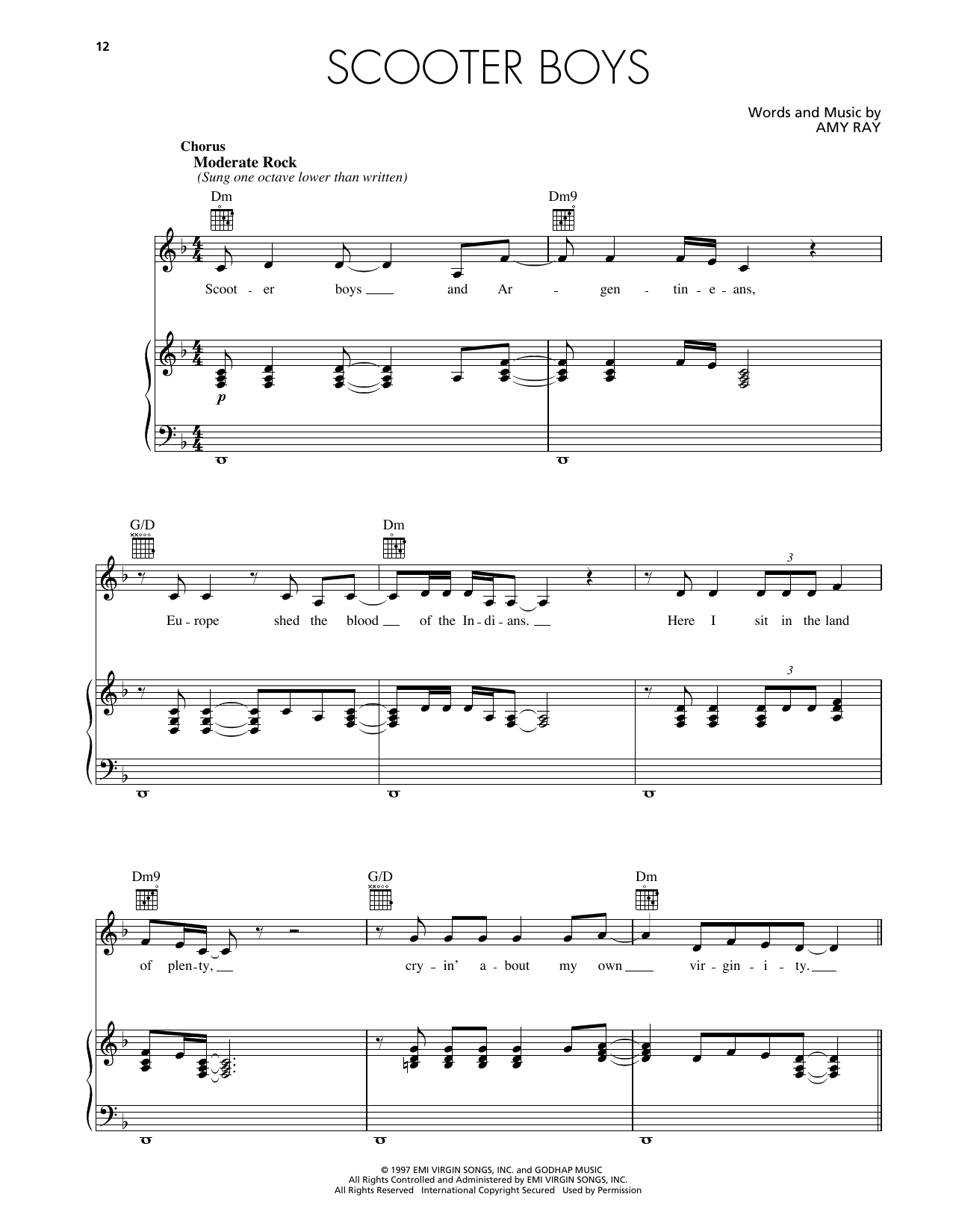 Produktgalerie: Seite 1 von 1 Scooter Boys, Indigo Girls, Gesang, Gitarre, Klavier