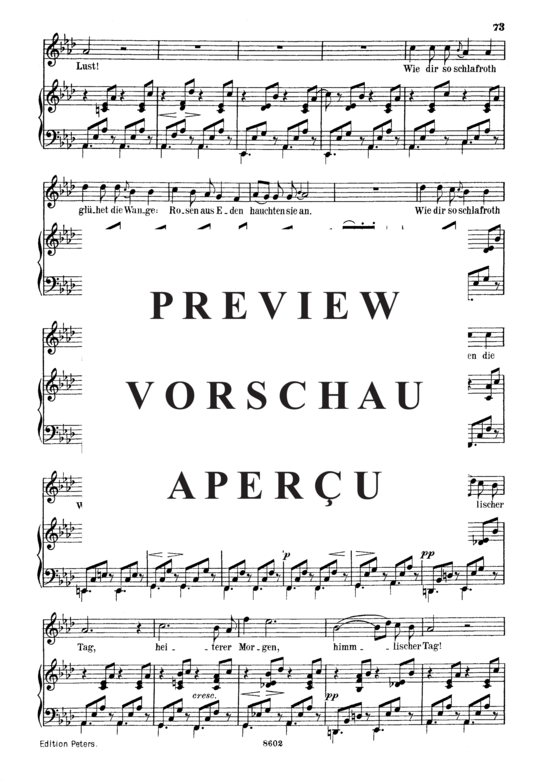 Product gallery: Page 3 of 6 Wiegenlied D.867 Wie sich der Äuglein, , Medium Voice and Piano