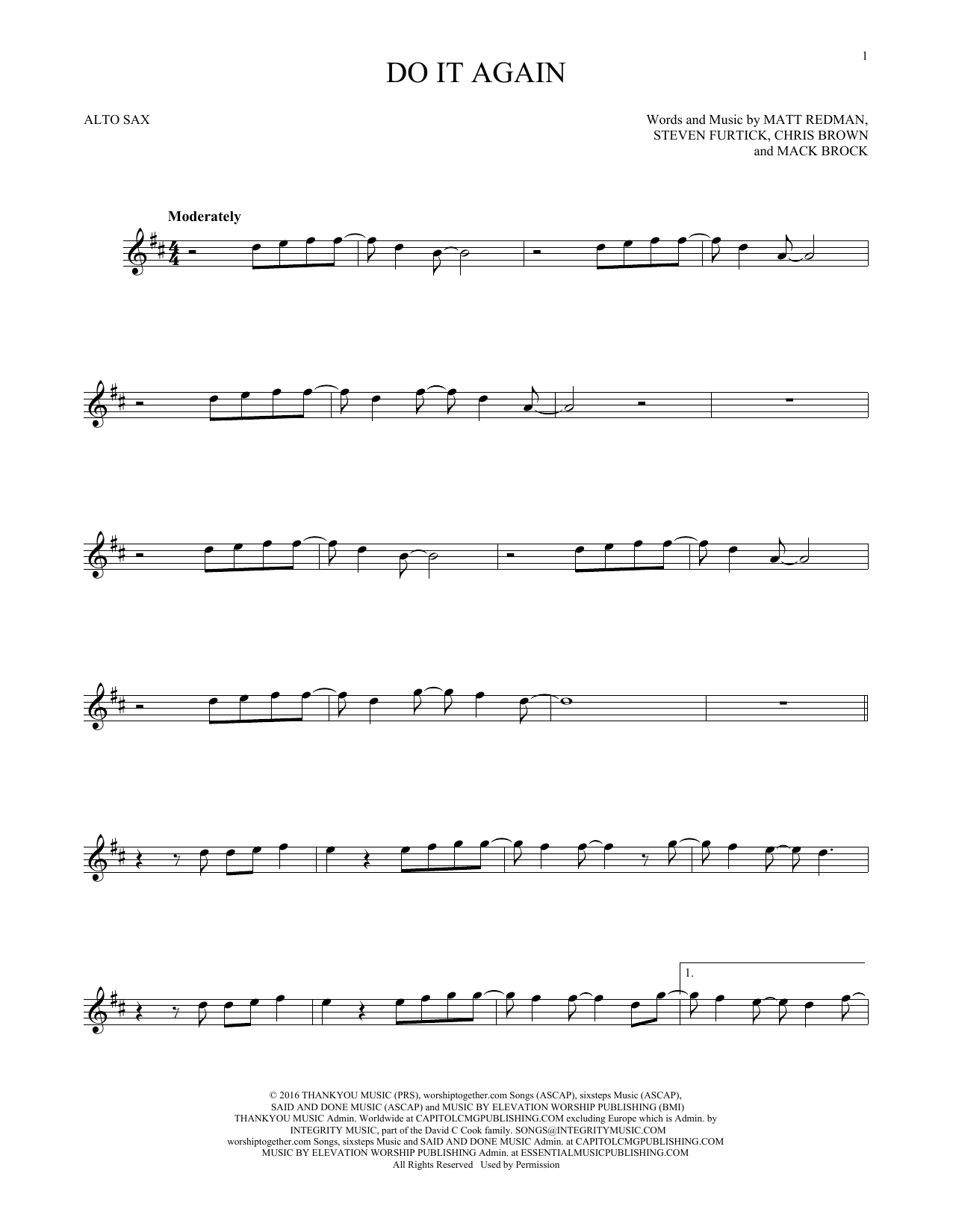 Product gallery: Page 1 of 1 Do It Again, Elevation Worship