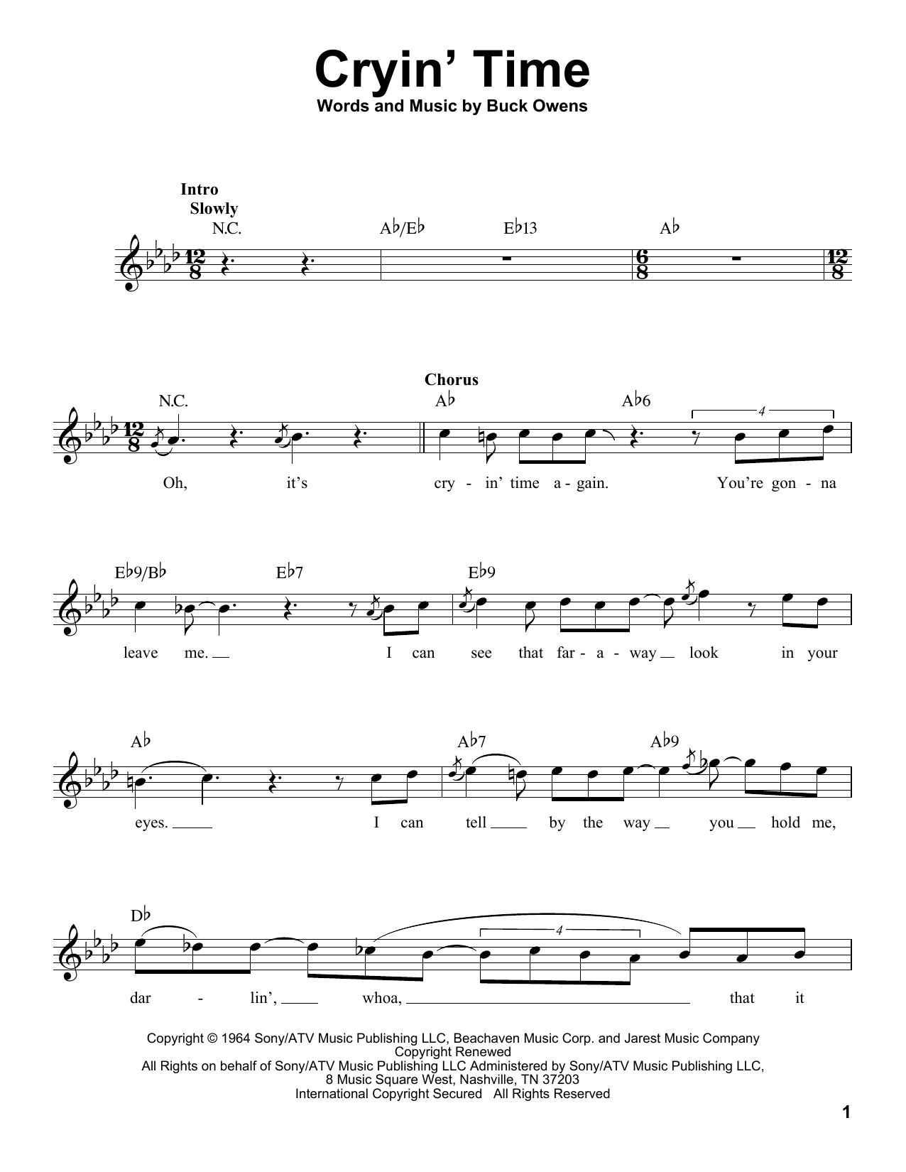 Produktbild zu: Cryin' Time