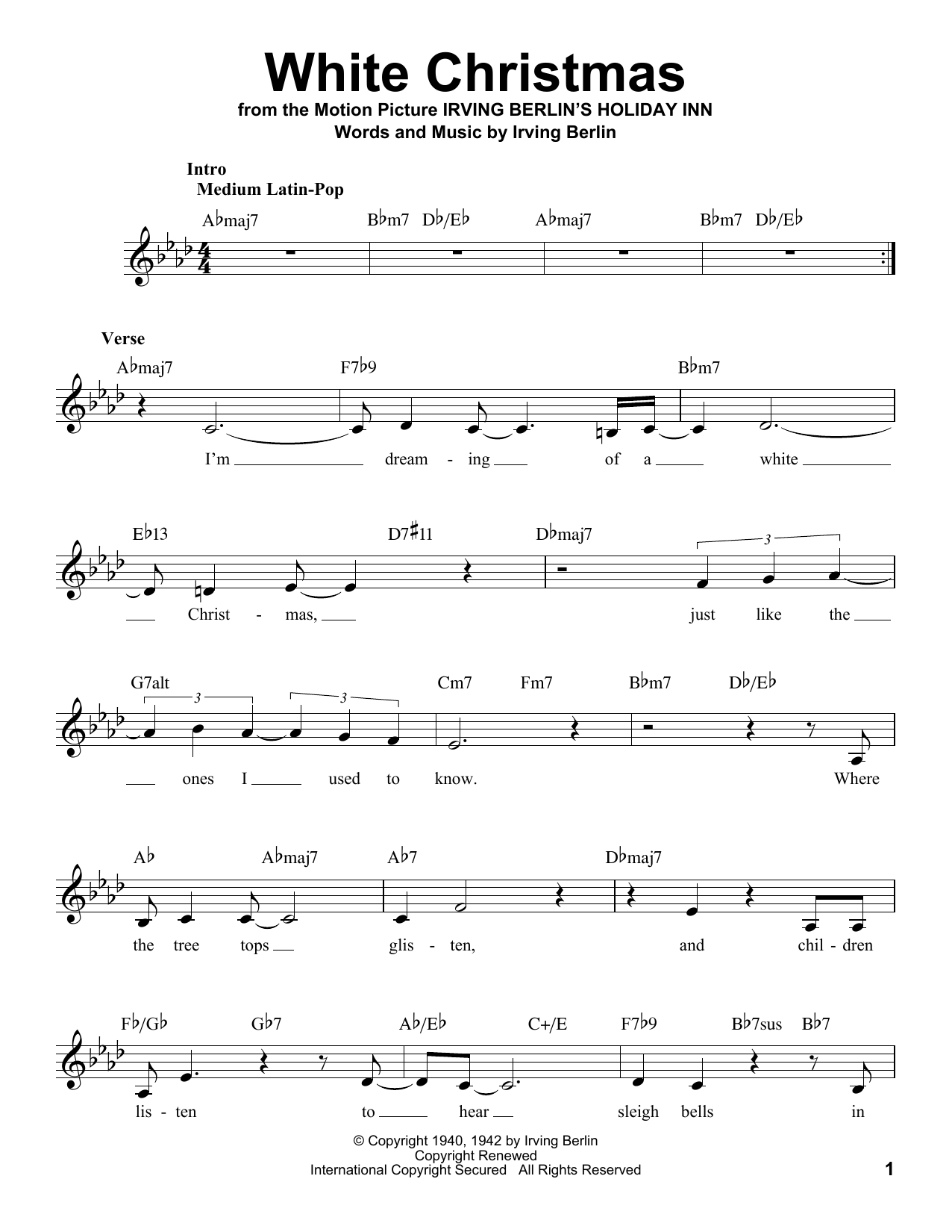 Product gallery: Page 1 of 1 White Christmas, Irving Berlin